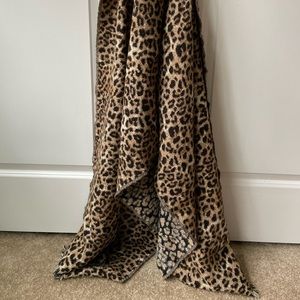 Oversized Leopard print shawl scarf